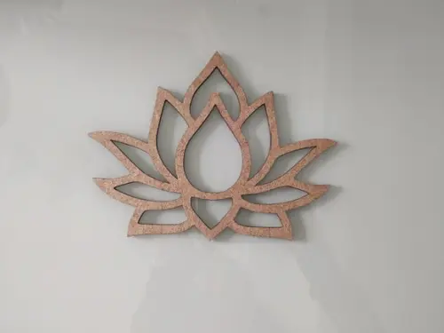 Flor de Lótus em mdf - 20cm