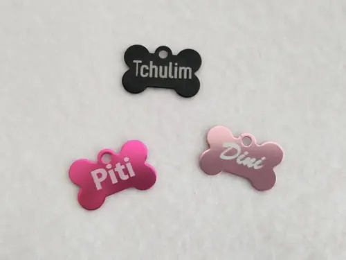 Plaquinha de Identificação Pet Alumínio