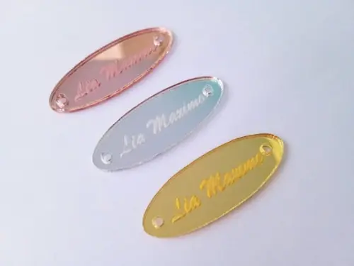 Etiqueta em Acrílico Personalizado