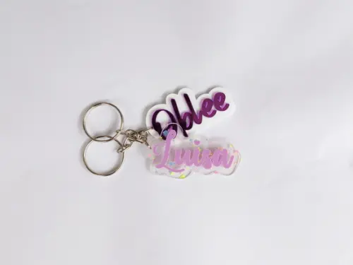 Chaveiro Personalizado em Acrílico Sobreposto