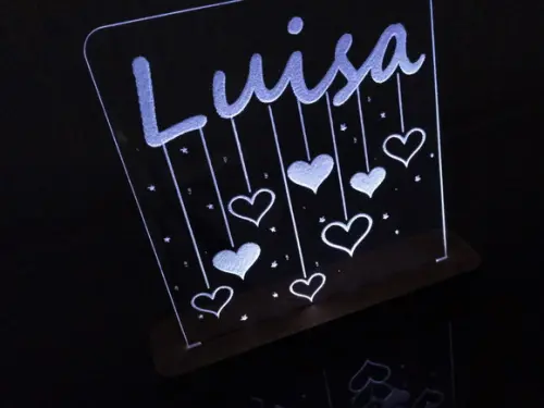 Luminária de Acrílico Led Personalizada - Kit