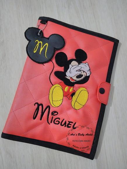 Capa caderneta de vacinas mickey em sintético