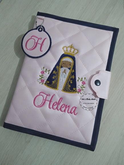 Capa caderneta de vacinas nossa senhora em sintético
