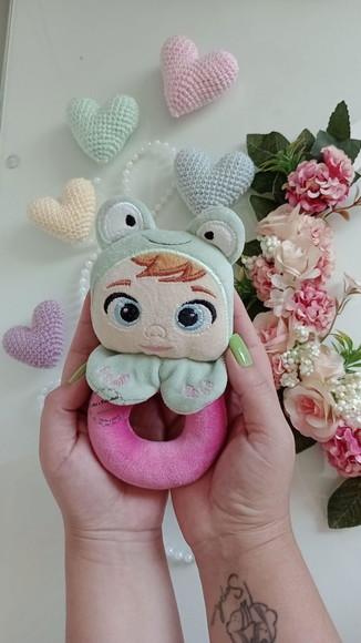Chocalho Bonequinha Sapo