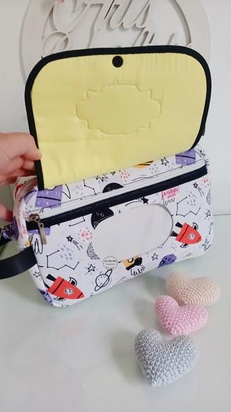 Necessaire Porta Fraldas com Trocador Removível