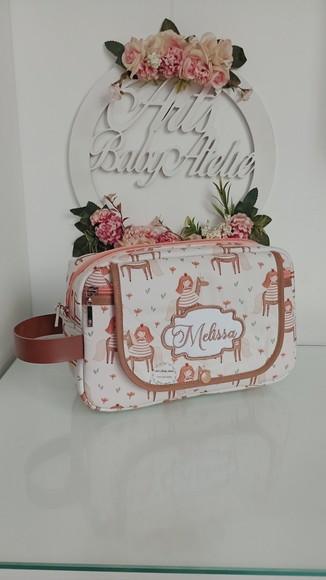 Necessaire Porta Fraldas com Trocador Removível