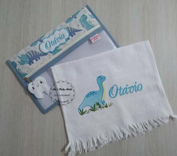 Porta Escova e Pasta de Dente c/ Toalhinha