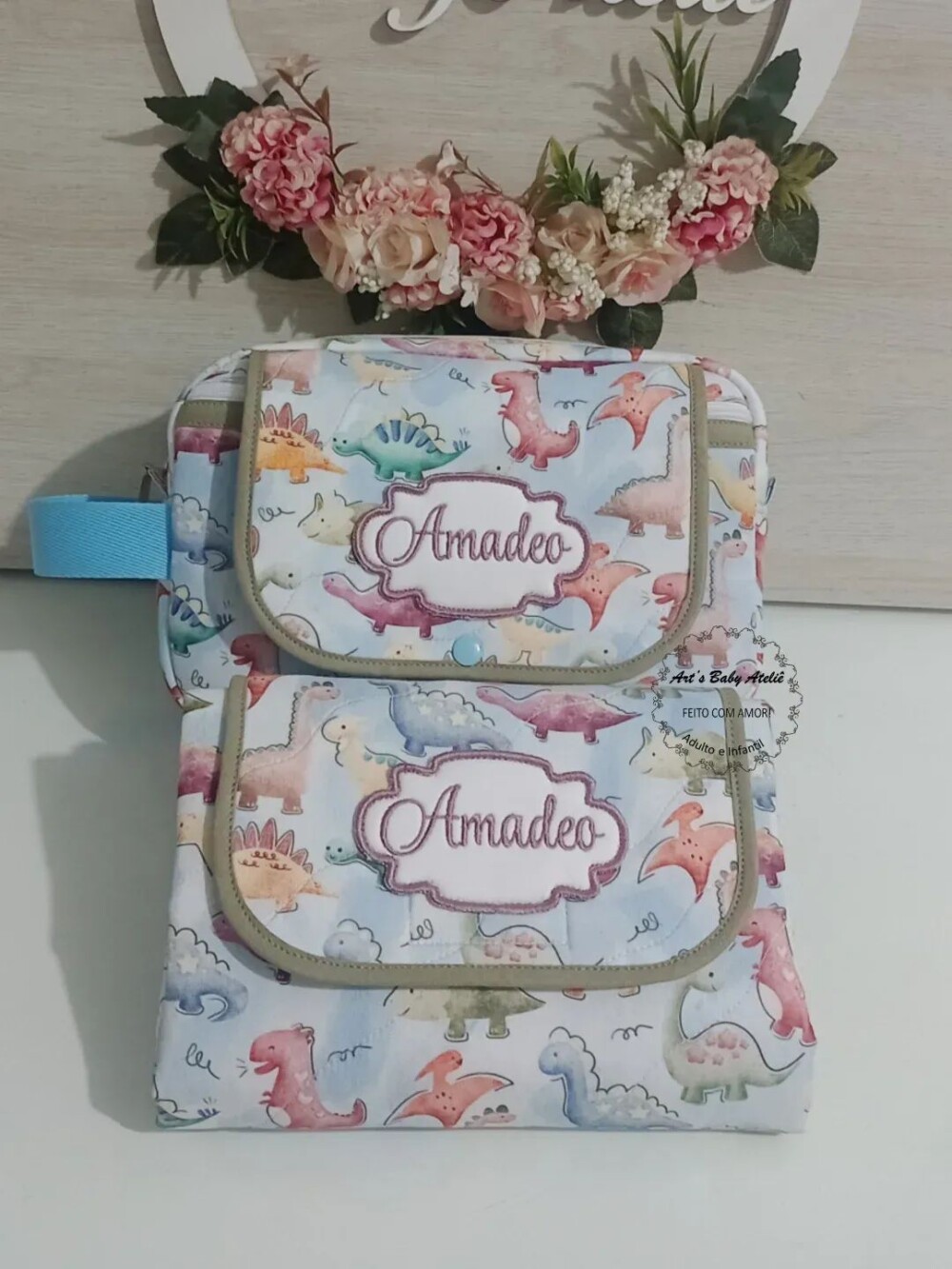 Necessaire Porta Fraldas com Trocador Removível