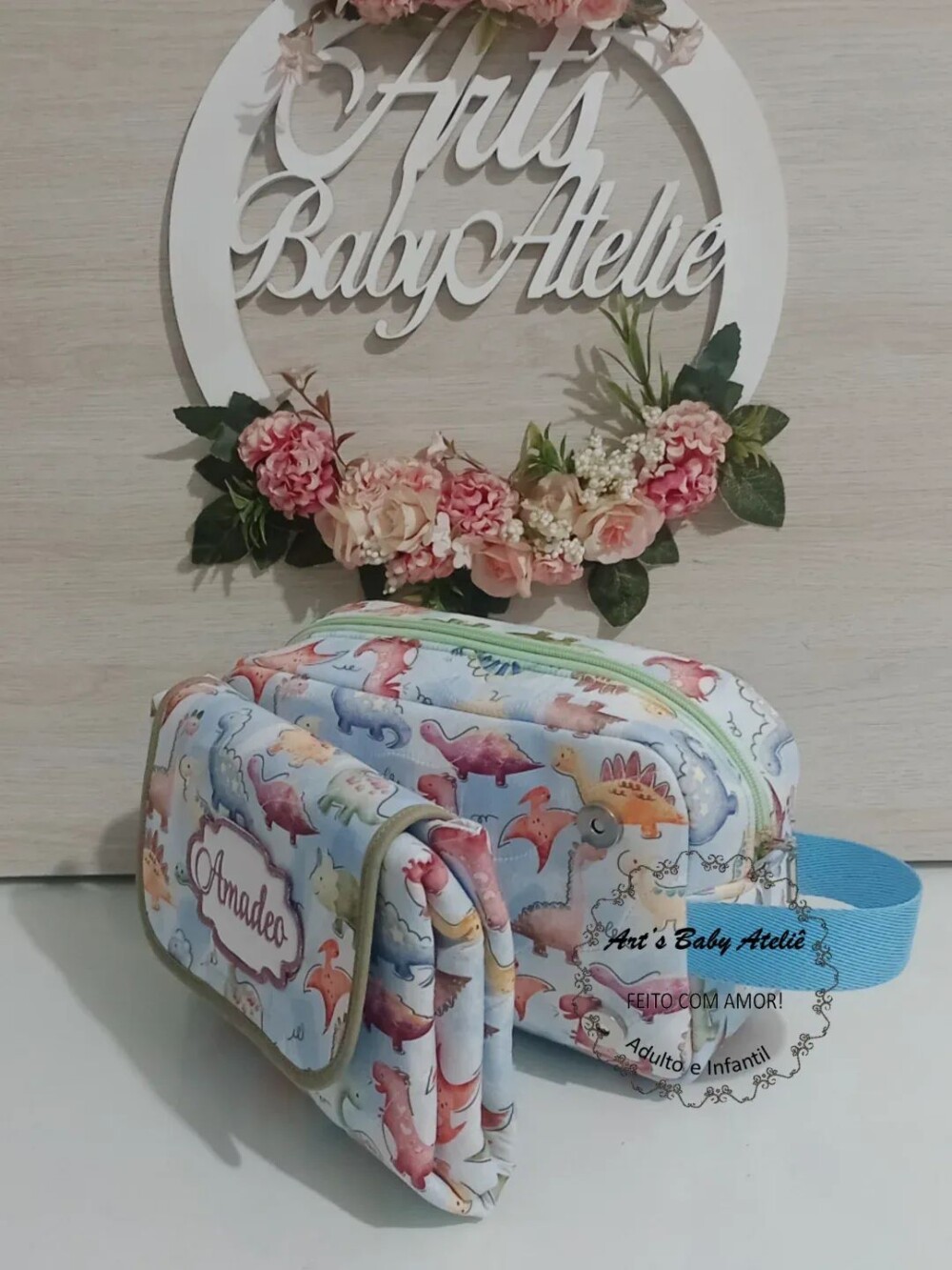 Necessaire Porta Fraldas com Trocador Removível