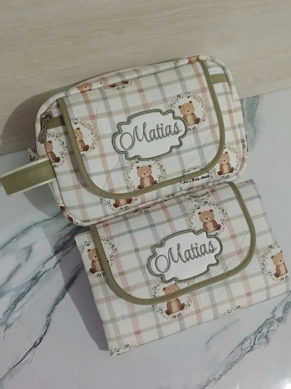 Necessaire Porta Fraldas com Trocador Removível