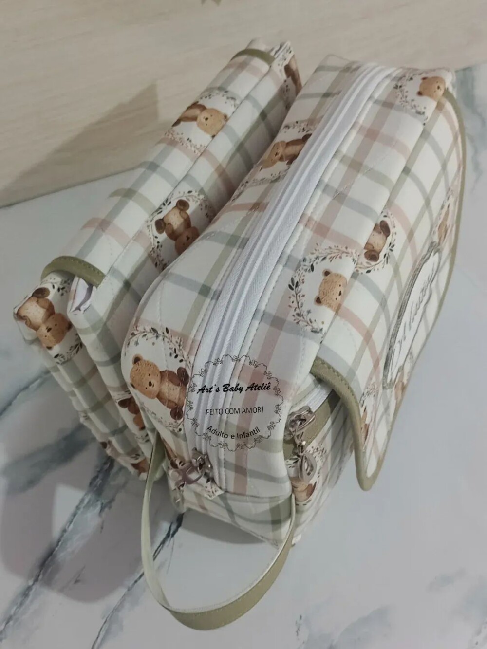 Necessaire Porta Fraldas com Trocador Removível