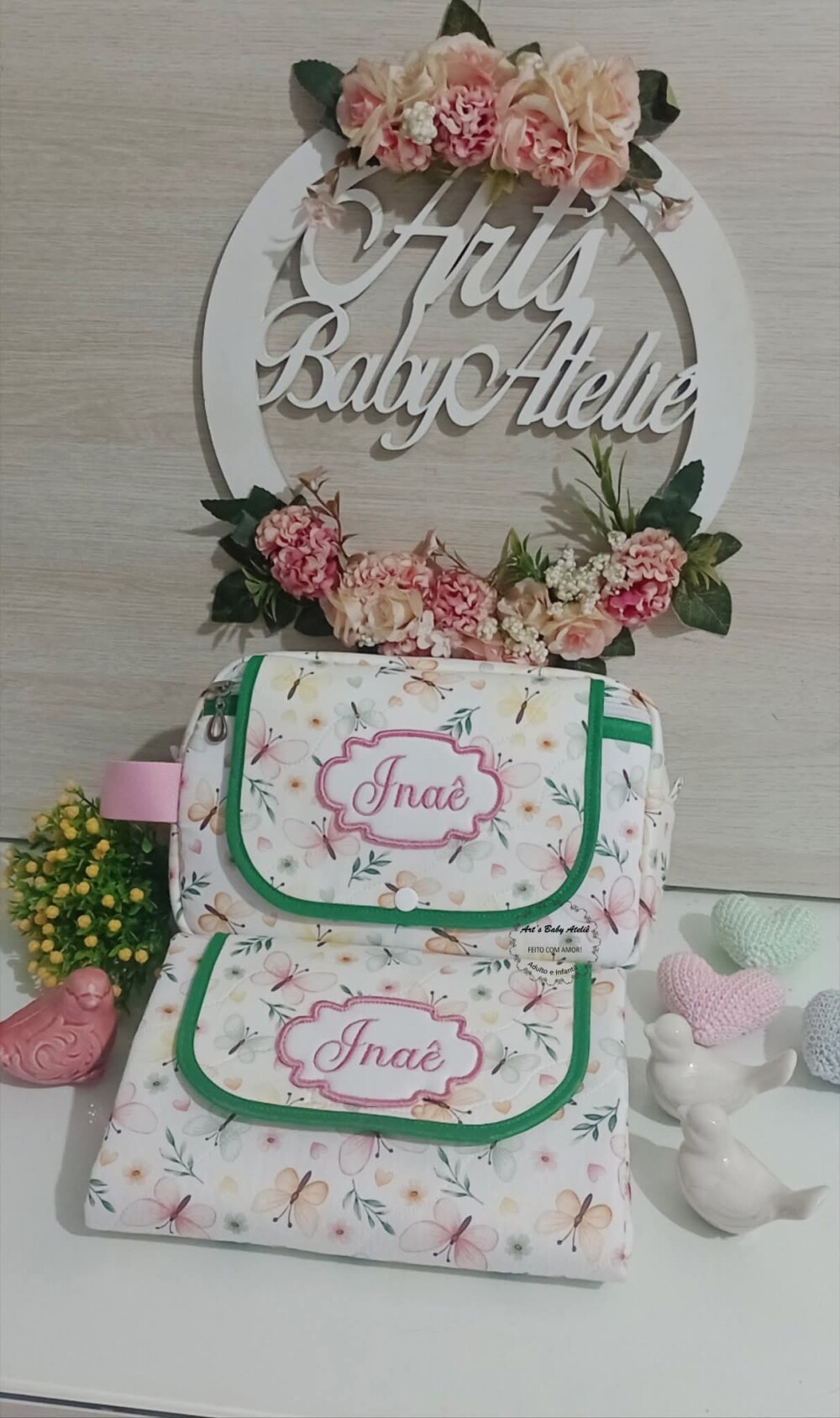 Necessaire Porta Fraldas com Trocador Removível