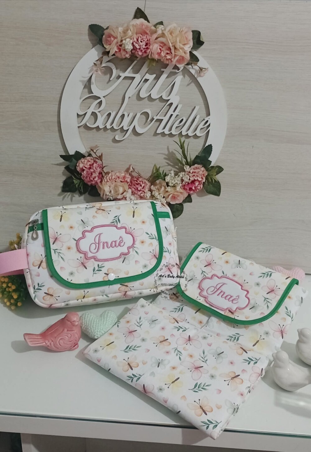 Necessaire Porta Fraldas com Trocador Removível