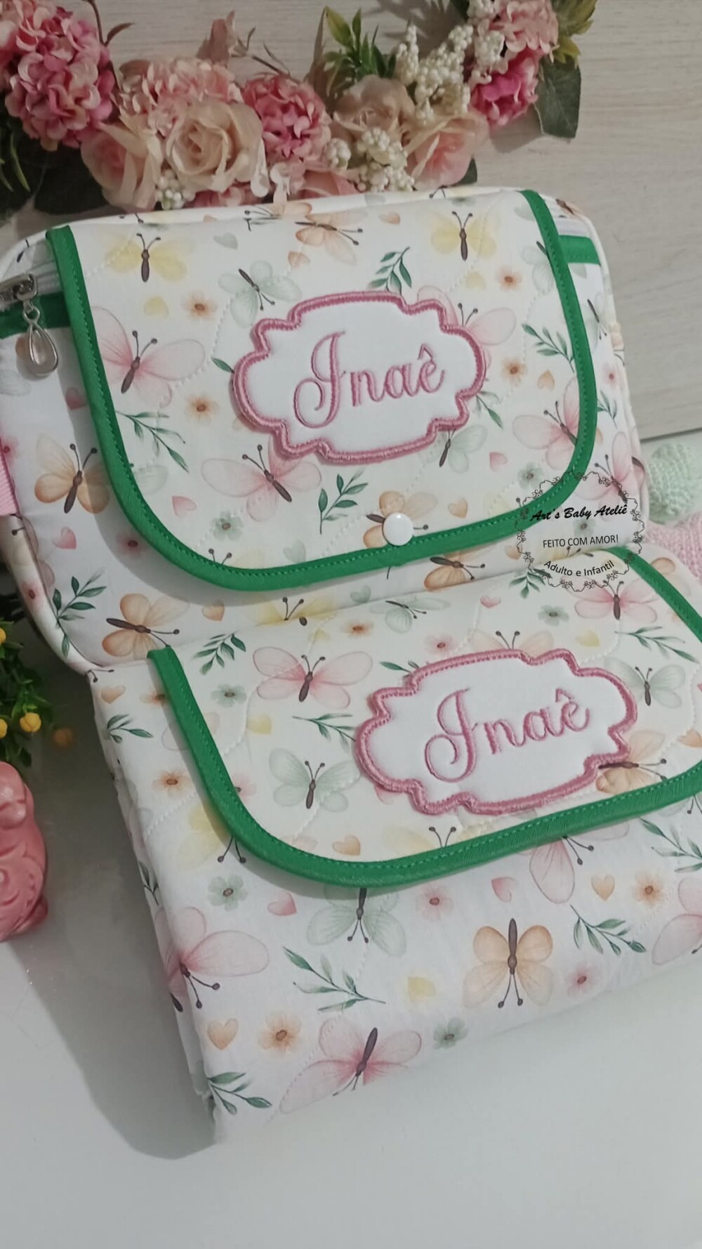 Necessaire Porta Fraldas com Trocador Removível
