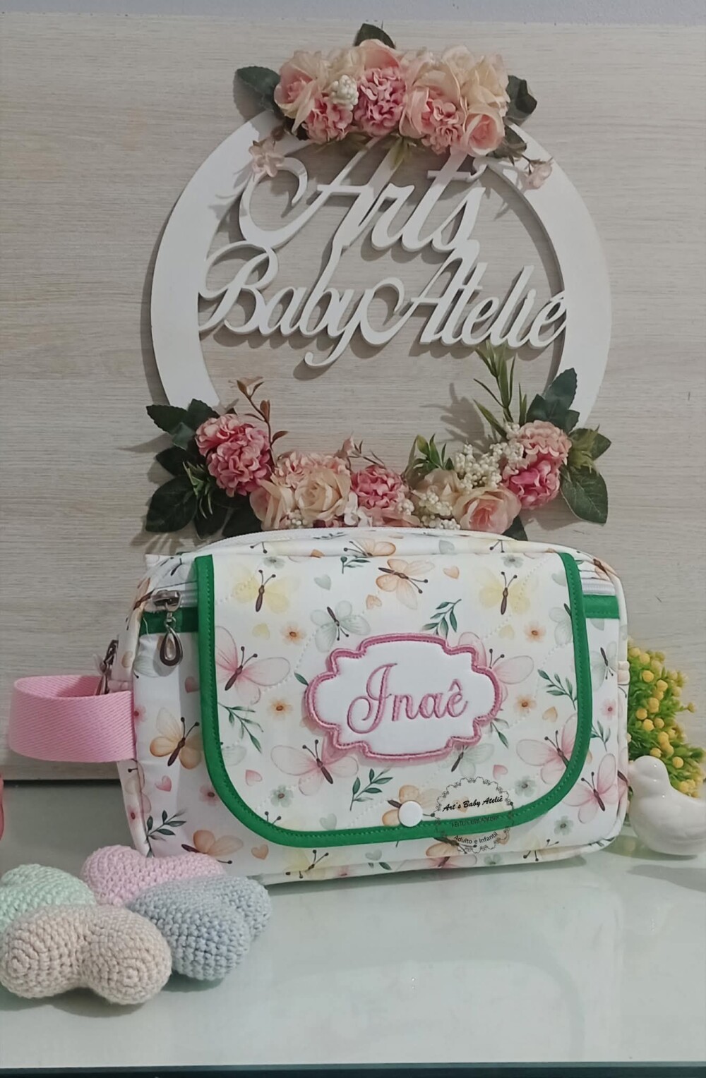 Necessaire Porta Fraldas com Trocador Removível