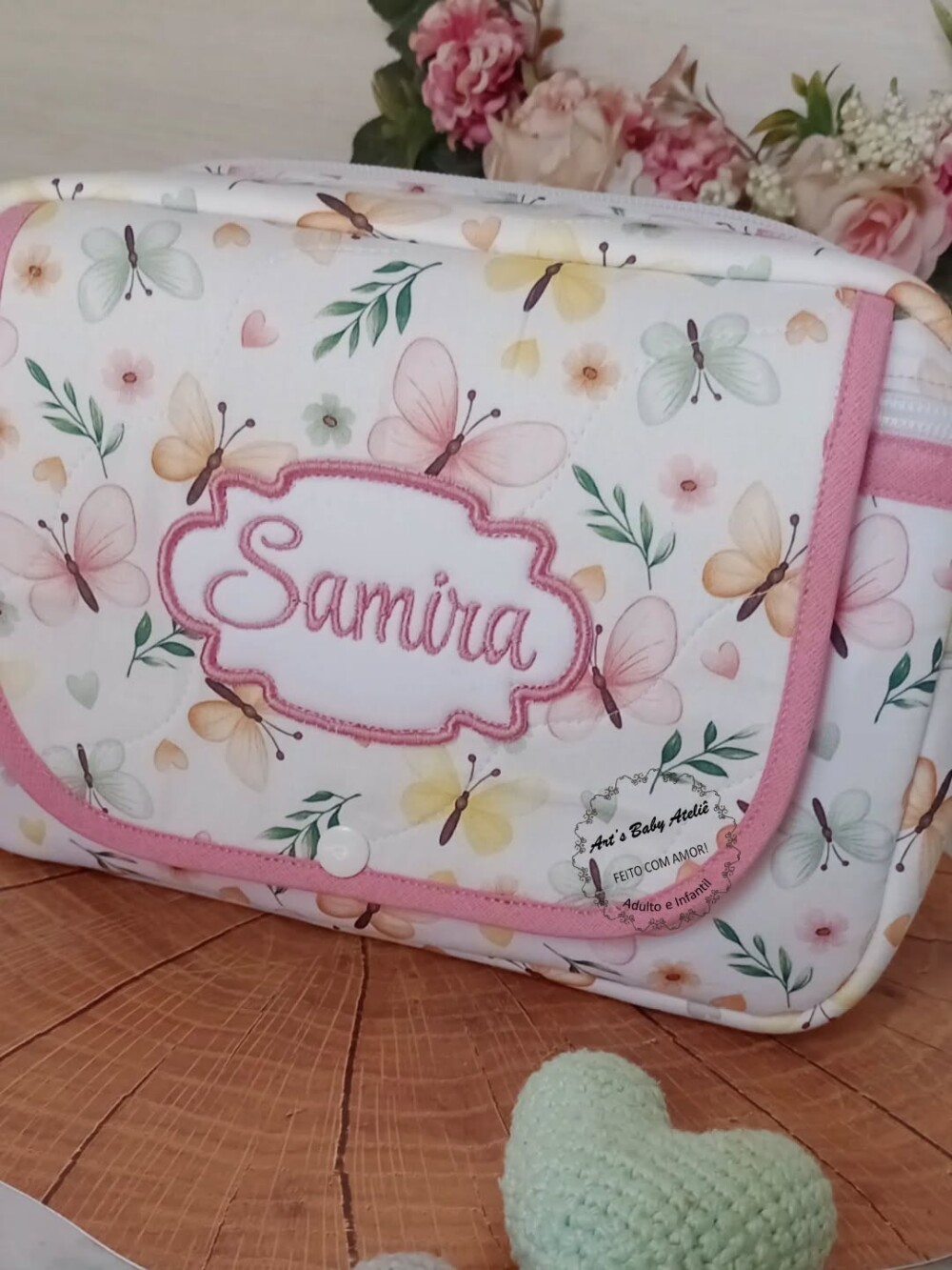 Necessaire Porta Fraldas com Trocador Removível