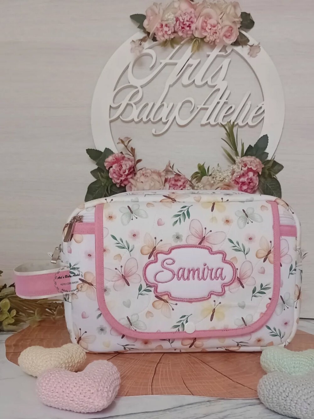 Necessaire Porta Fraldas com Trocador Removível