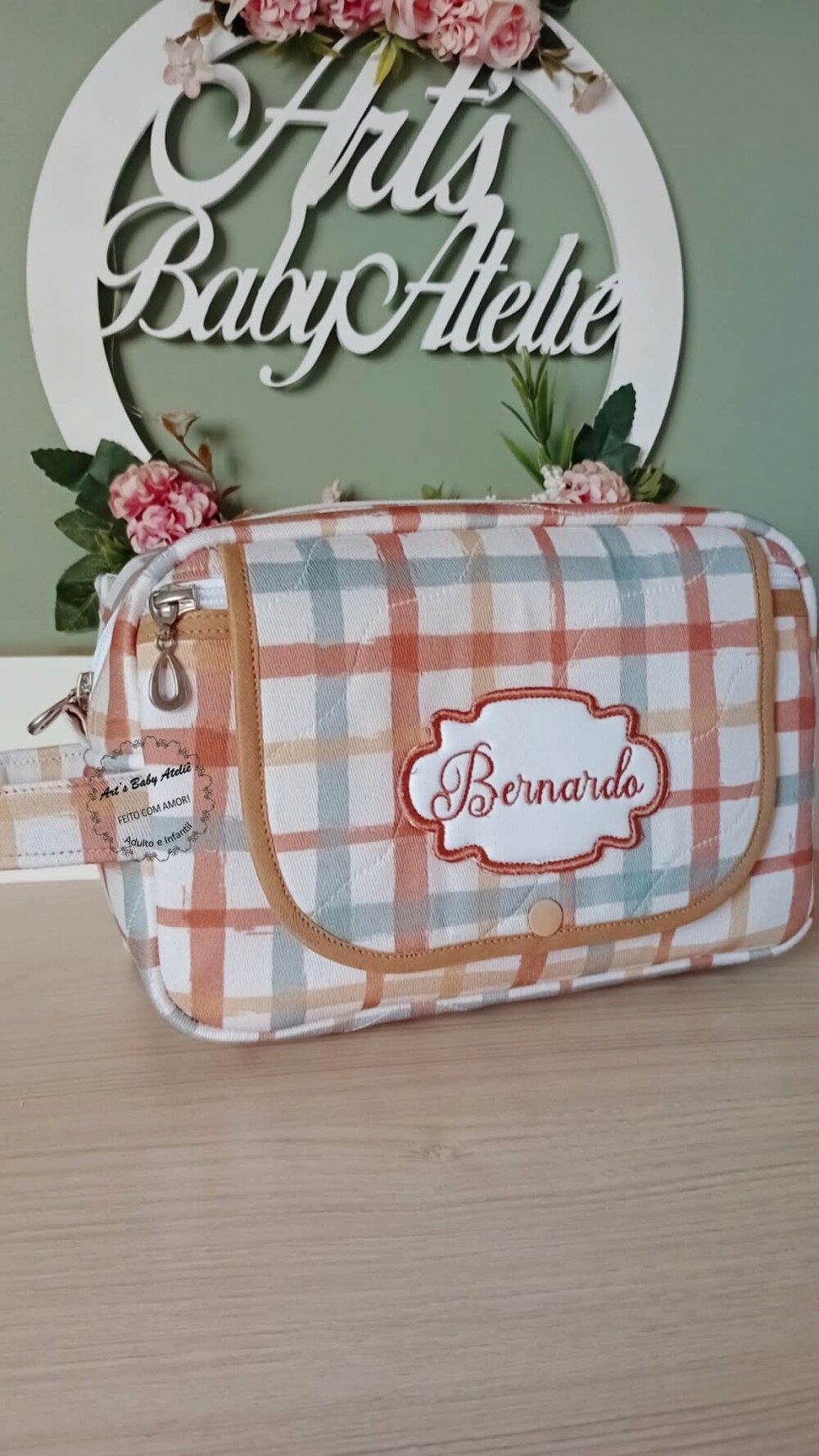 Necessaire Porta Fraldas com Trocador Removível