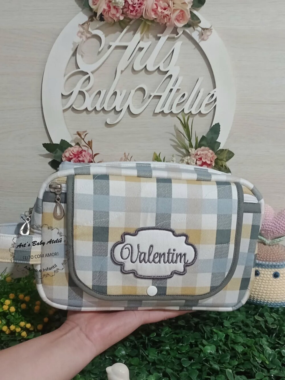 Necessaire Porta Fraldas com Trocador Removível