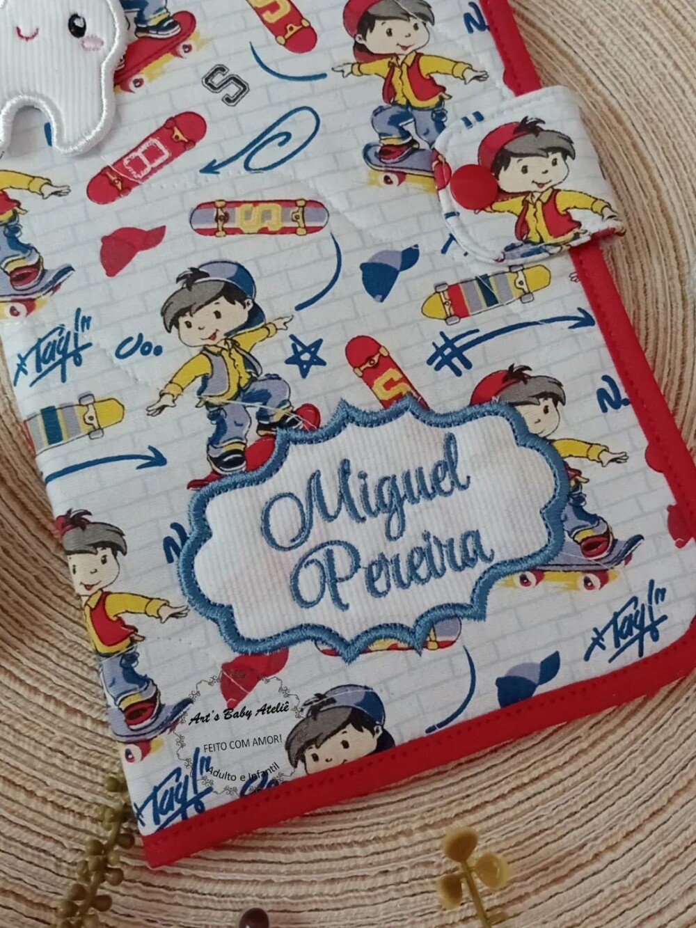 Porta escova e pasta de dente c/ toalhinha