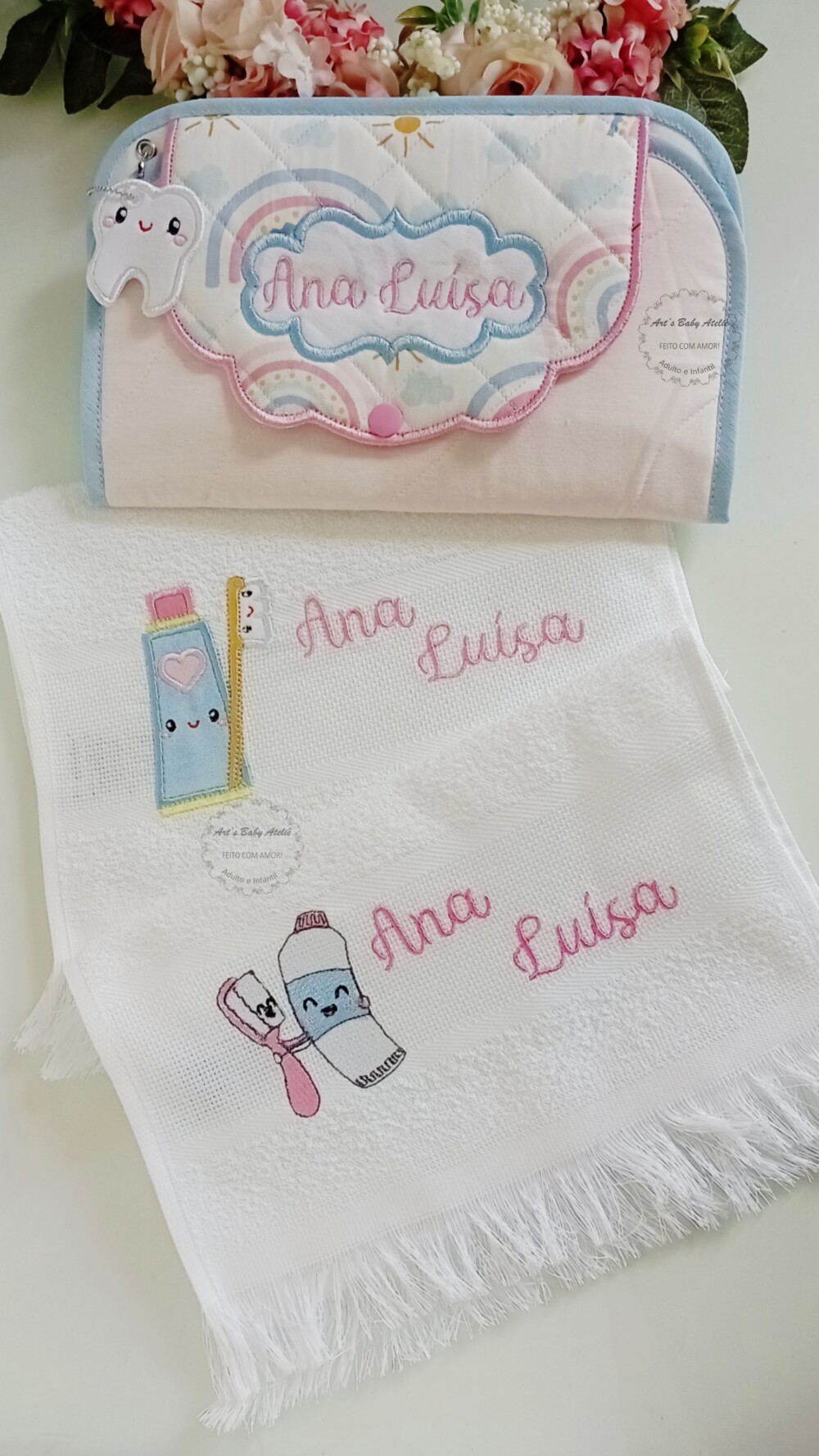 Porta escova escolar,porta escova personalizado,kit higiene bucal