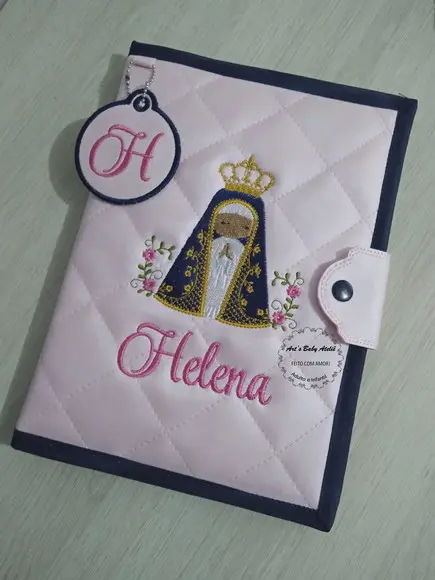 Capa caderneta de vacinas nossa senhora em sintético