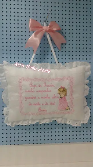 Enfeite de porta com oração