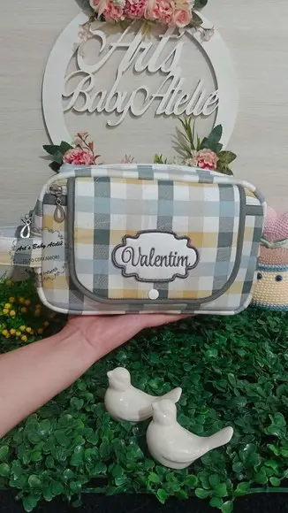 Necessaire Porta Fraldas com Trocador Removível