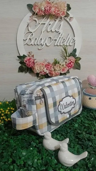 Necessaire Porta Fraldas com Trocador Removível