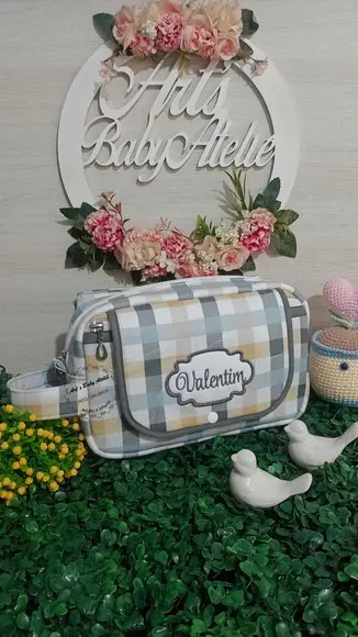 Necessaire Porta Fraldas com Trocador Removível