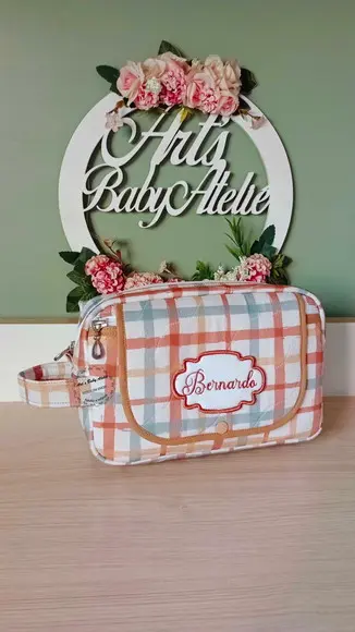 Necessaire Porta Fraldas com Trocador Removível