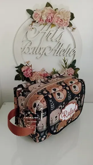 Necessaire Porta Fraldas com Trocador Removível