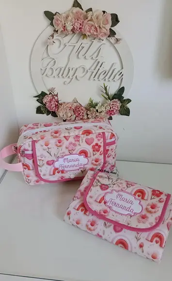 Necessaire Porta Fraldas com Trocador Removível