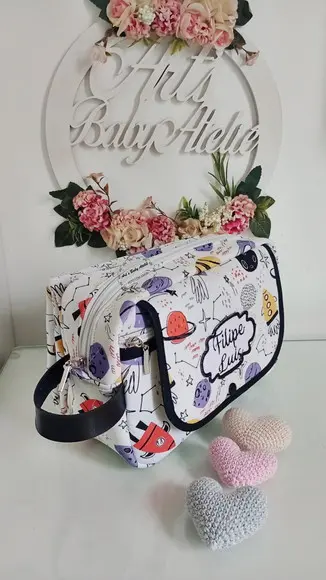 Necessaire Porta Fraldas com Trocador Removível