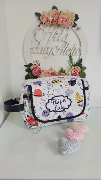 Necessaire Porta Fraldas com Trocador Removível
