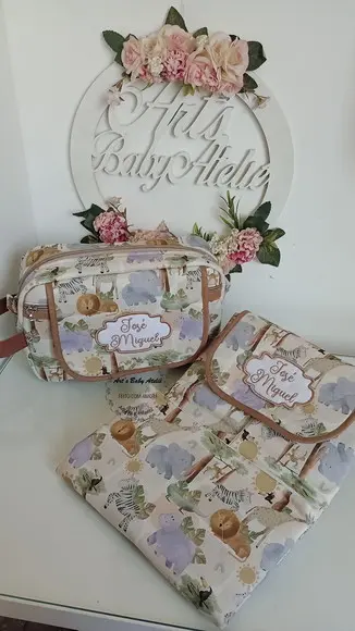 Necessaire Porta Fraldas com Trocador Removível