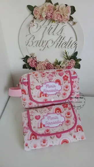 Necessaire Porta Fraldas com Trocador Removível
