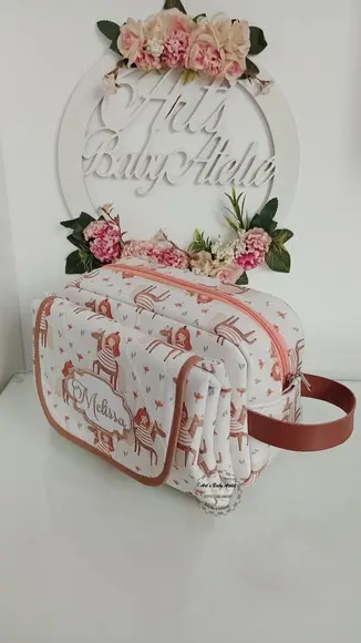 Necessaire Porta Fraldas com Trocador Removível