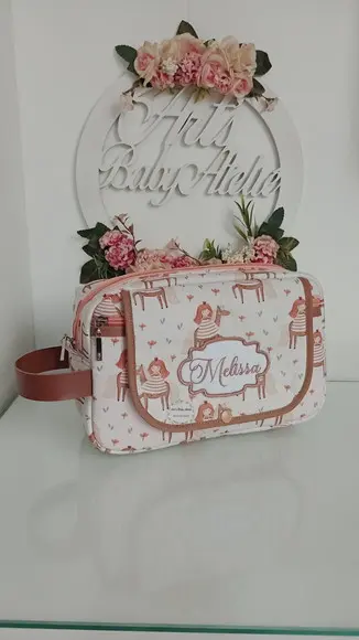 Necessaire Porta Fraldas com Trocador Removível