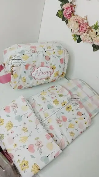 Necessaire Porta Fraldas com Trocador Removível
