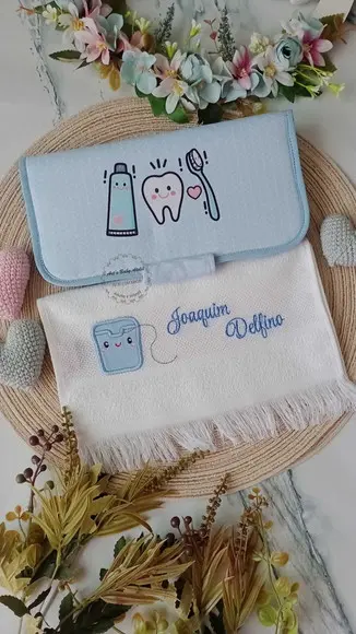 Porta Escova e Pasta de Dente c/ Toalhinha (ler Descrição