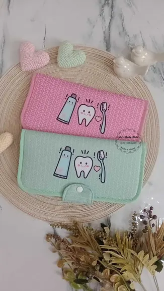 Porta Escova e Pasta de Dente c/ Toalhinha (ler Descrição