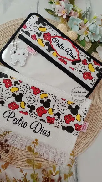 Porta Escova e Pasta de Dente c/ Toalhinha (ler Descrição)