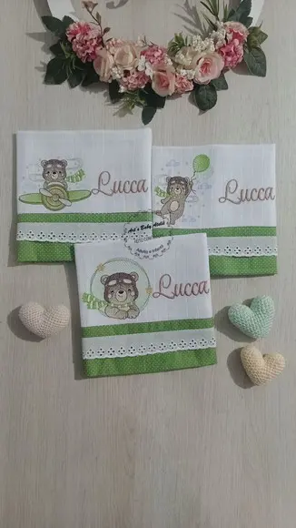 Trio Fraldinhas + Naninha (ler Descrição)