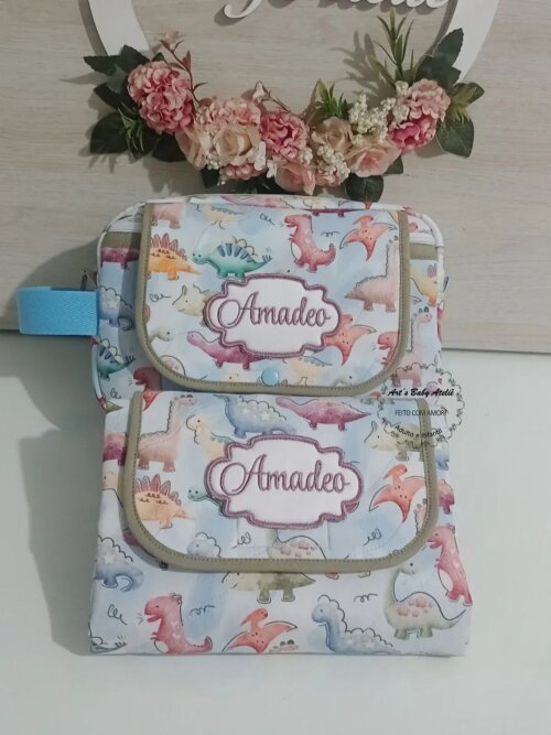Necessaire Porta Fraldas com Trocador Removível