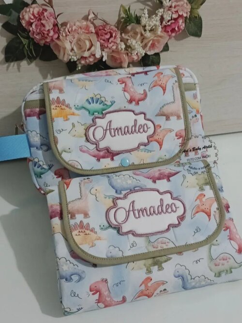 Necessaire Porta Fraldas com Trocador Removível