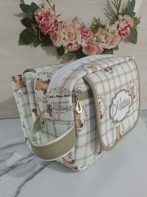 Necessaire Porta Fraldas com Trocador Removível