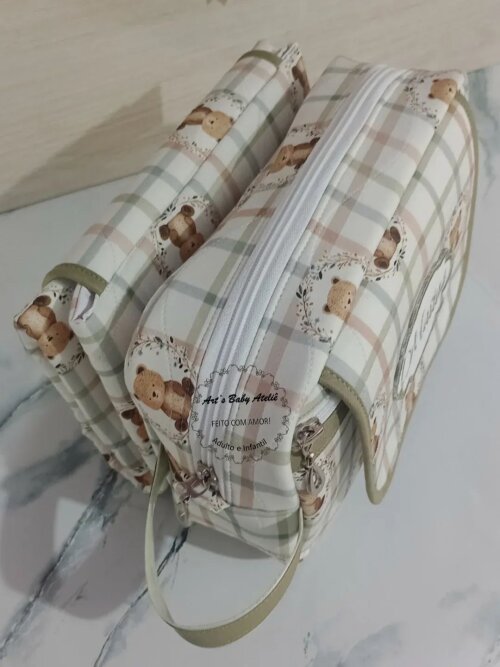 Necessaire Porta Fraldas com Trocador Removível