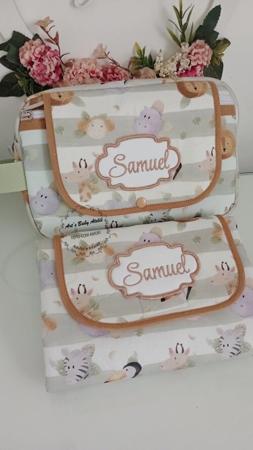 Necessaire Porta Fraldas com Trocador Removível