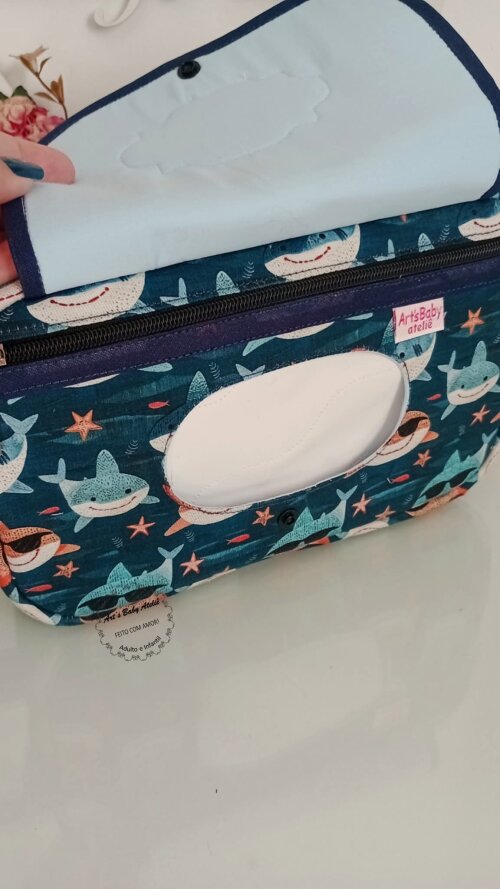 Necessaire Porta Fraldas com Trocador Removível